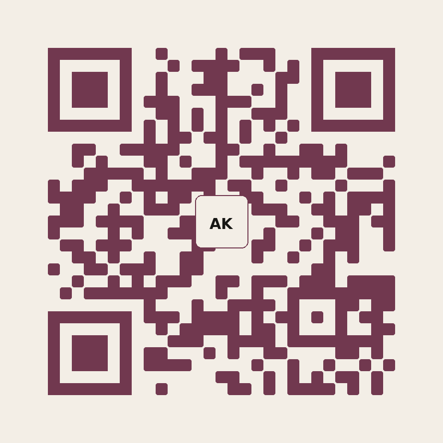 Kod QR prowadzący do annakaposhko.pl
